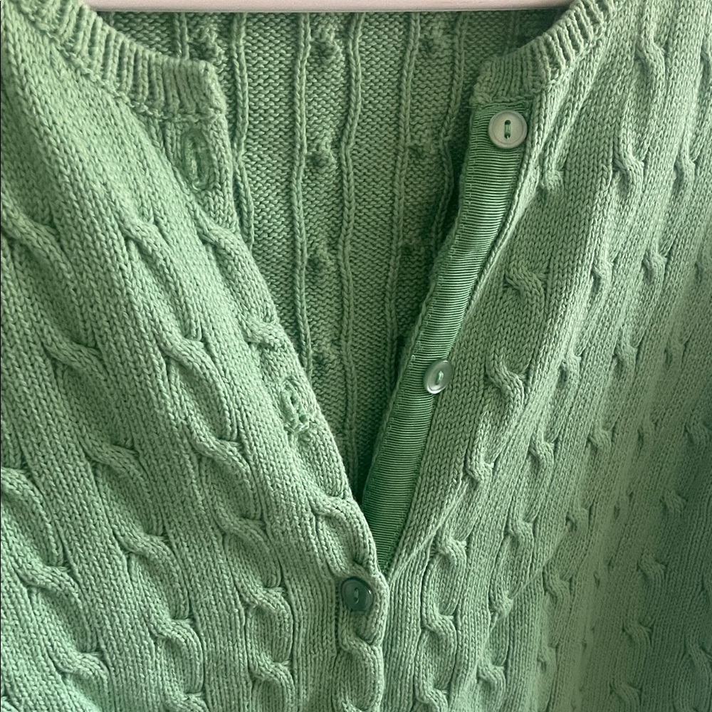 LOFT Vibrant Green Cardigan - Picture 3 of 4